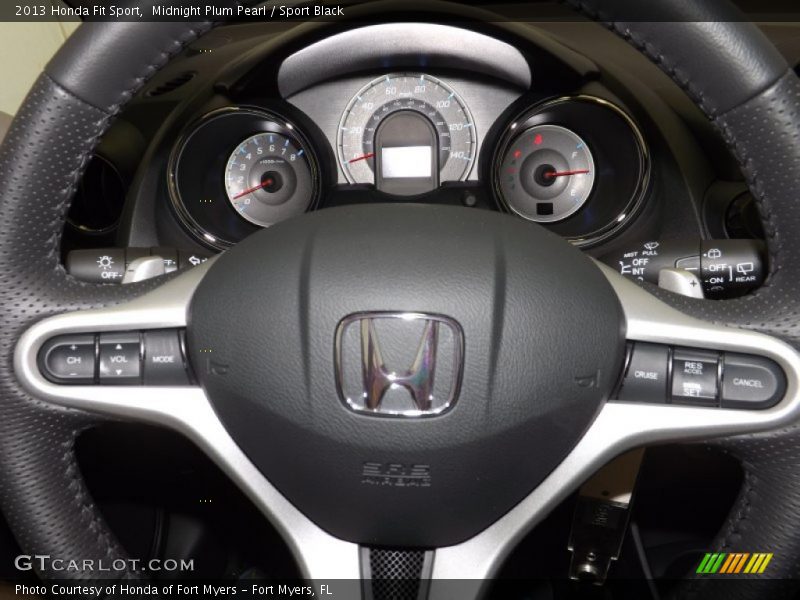 Midnight Plum Pearl / Sport Black 2013 Honda Fit Sport
