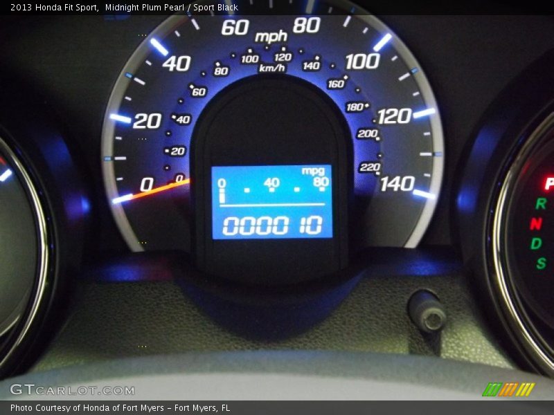 Midnight Plum Pearl / Sport Black 2013 Honda Fit Sport