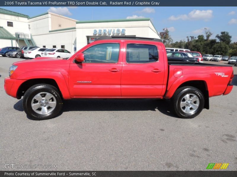 Radiant Red / Graphite Gray 2006 Toyota Tacoma V6 PreRunner TRD Sport Double Cab