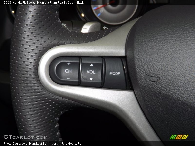 Midnight Plum Pearl / Sport Black 2013 Honda Fit Sport