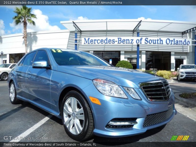 Quartz Blue Metallic / Almond/Mocha 2012 Mercedes-Benz E 350 BlueTEC Sedan