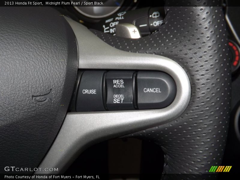 Midnight Plum Pearl / Sport Black 2013 Honda Fit Sport