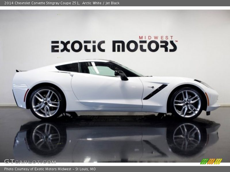 Arctic White / Jet Black 2014 Chevrolet Corvette Stingray Coupe Z51