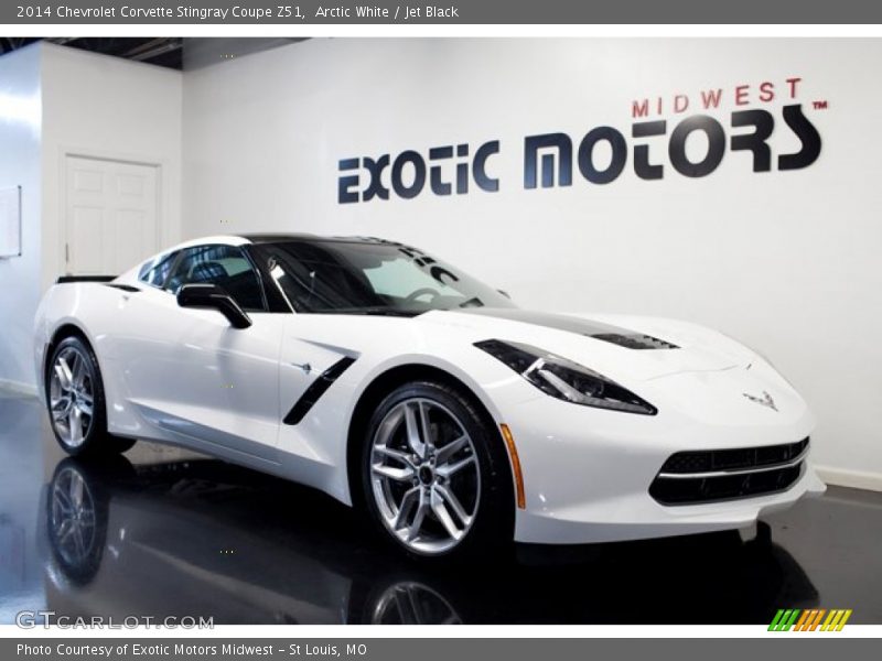 Arctic White / Jet Black 2014 Chevrolet Corvette Stingray Coupe Z51