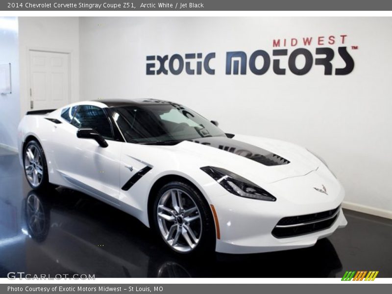 Arctic White / Jet Black 2014 Chevrolet Corvette Stingray Coupe Z51