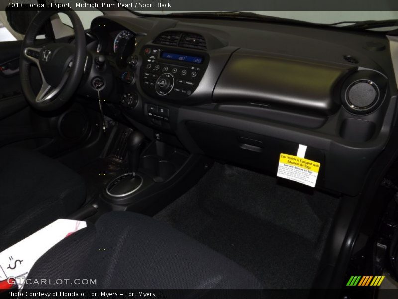 Midnight Plum Pearl / Sport Black 2013 Honda Fit Sport