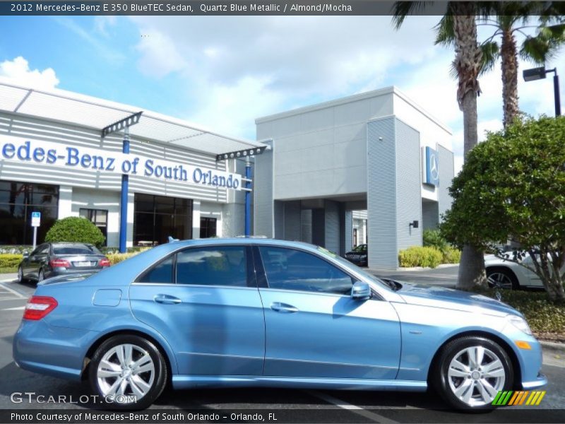 Quartz Blue Metallic / Almond/Mocha 2012 Mercedes-Benz E 350 BlueTEC Sedan