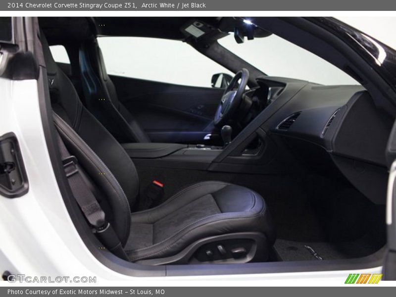 Arctic White / Jet Black 2014 Chevrolet Corvette Stingray Coupe Z51