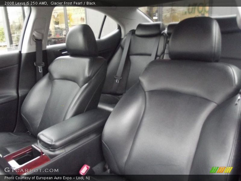 Glacier Frost Pearl / Black 2008 Lexus IS 250 AWD
