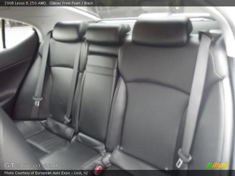 Glacier Frost Pearl / Black 2008 Lexus IS 250 AWD