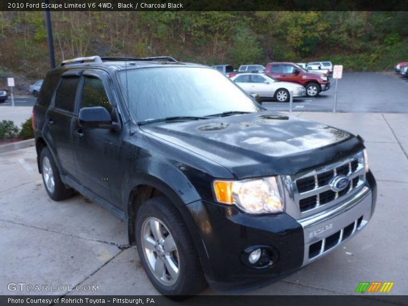 Black / Charcoal Black 2010 Ford Escape Limited V6 4WD