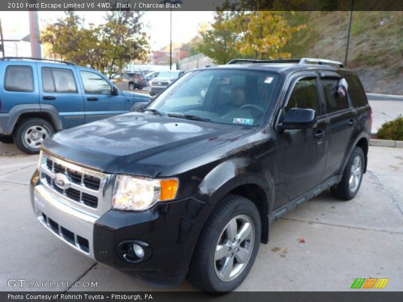 Black / Charcoal Black 2010 Ford Escape Limited V6 4WD