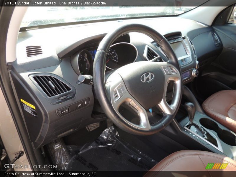 Chai Bronze / Black/Saddle 2011 Hyundai Tucson Limited