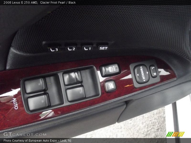Glacier Frost Pearl / Black 2008 Lexus IS 250 AWD