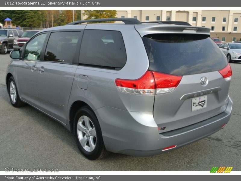 Silver Sky Metallic / Light Gray 2012 Toyota Sienna LE