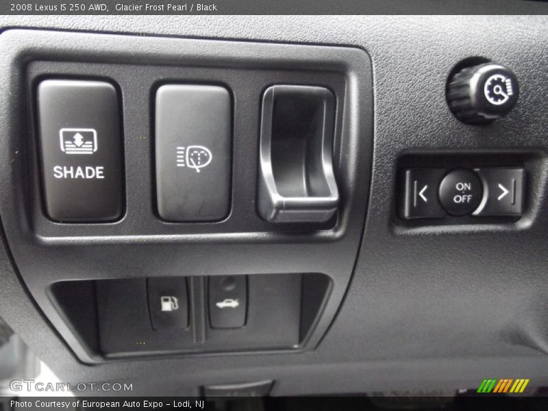 Glacier Frost Pearl / Black 2008 Lexus IS 250 AWD