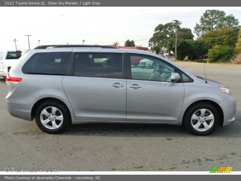 Silver Sky Metallic / Light Gray 2012 Toyota Sienna LE