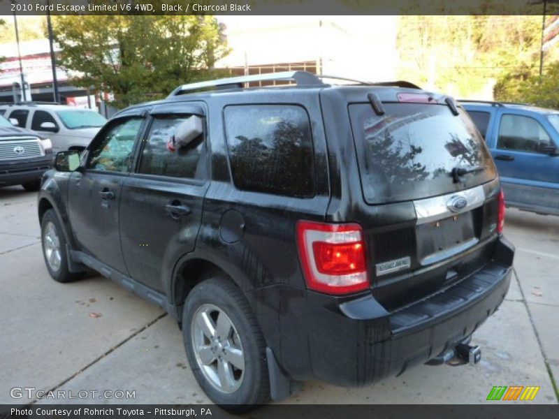 Black / Charcoal Black 2010 Ford Escape Limited V6 4WD