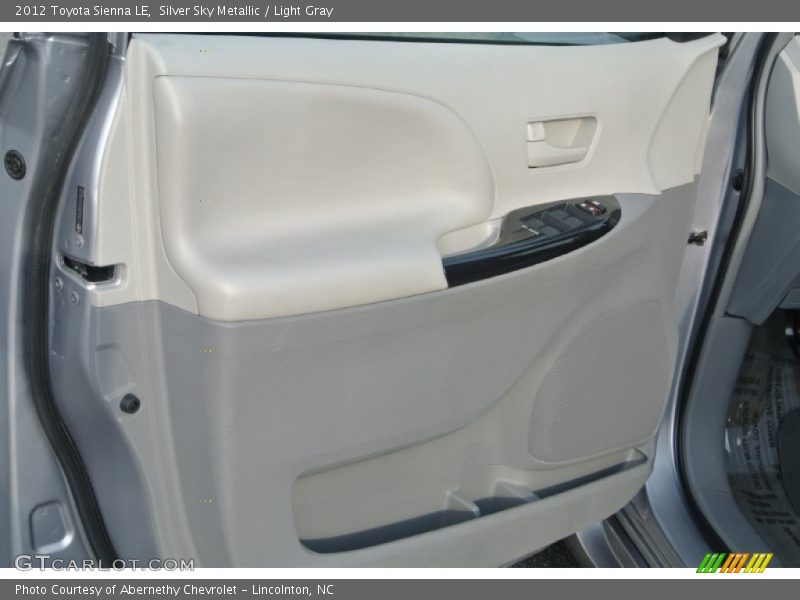 Silver Sky Metallic / Light Gray 2012 Toyota Sienna LE