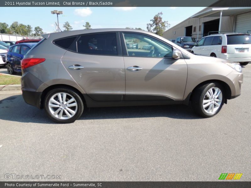 Chai Bronze / Black/Saddle 2011 Hyundai Tucson Limited