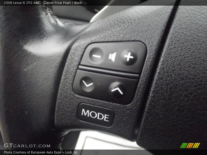 Glacier Frost Pearl / Black 2008 Lexus IS 250 AWD