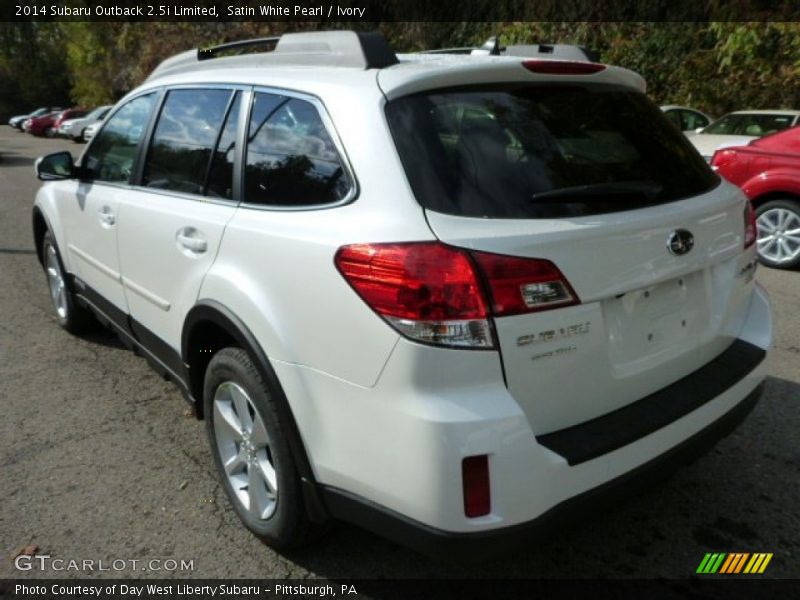 Satin White Pearl / Ivory 2014 Subaru Outback 2.5i Limited