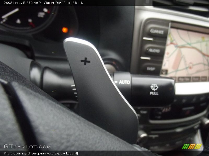 Glacier Frost Pearl / Black 2008 Lexus IS 250 AWD