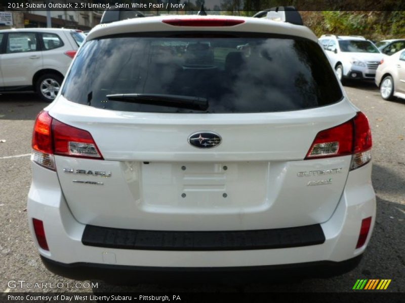 Satin White Pearl / Ivory 2014 Subaru Outback 2.5i Limited