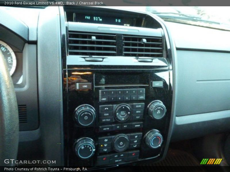 Black / Charcoal Black 2010 Ford Escape Limited V6 4WD