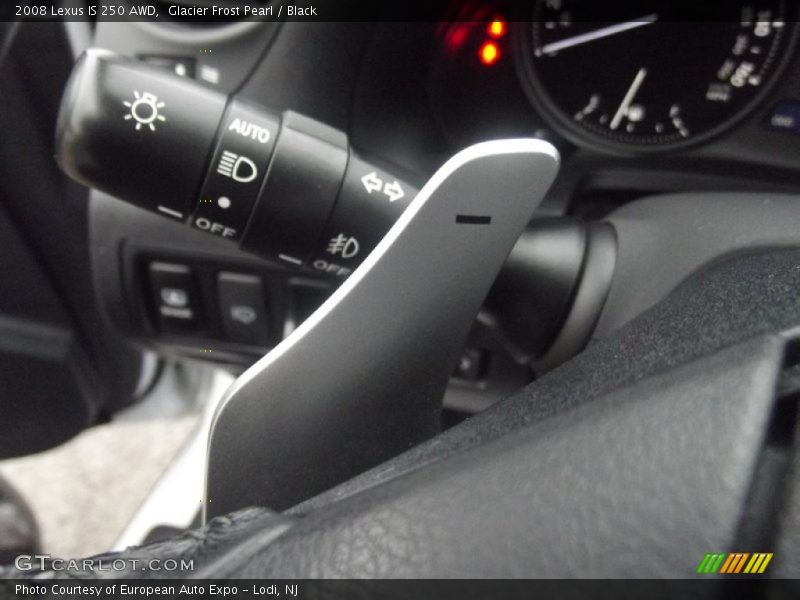 Glacier Frost Pearl / Black 2008 Lexus IS 250 AWD