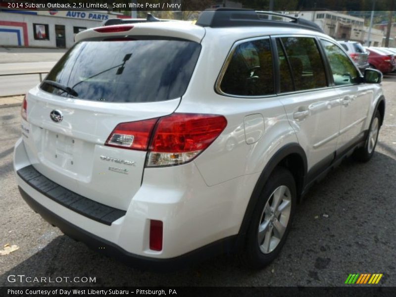 Satin White Pearl / Ivory 2014 Subaru Outback 2.5i Limited
