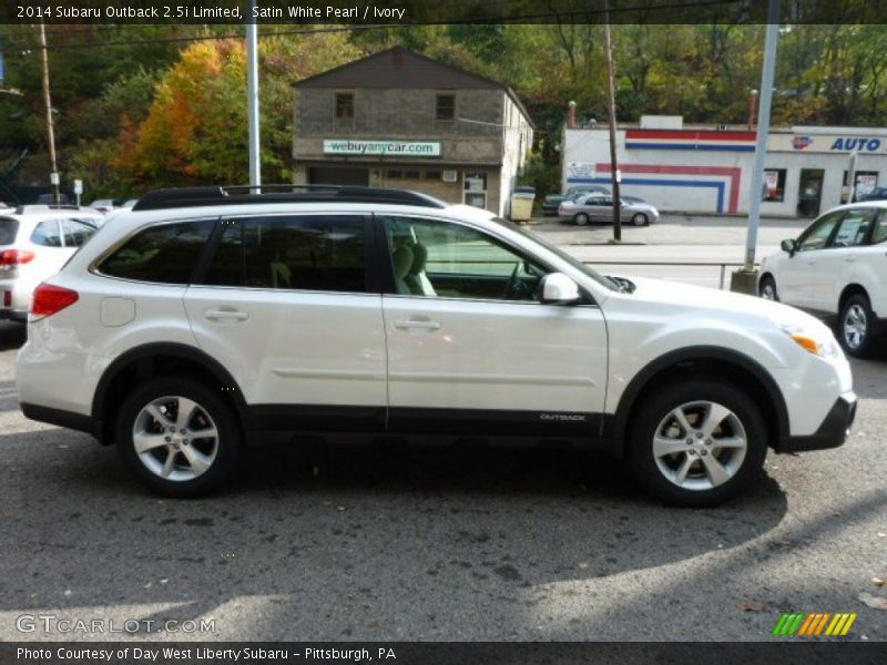 Satin White Pearl / Ivory 2014 Subaru Outback 2.5i Limited