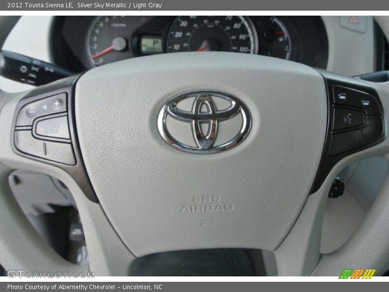 Silver Sky Metallic / Light Gray 2012 Toyota Sienna LE