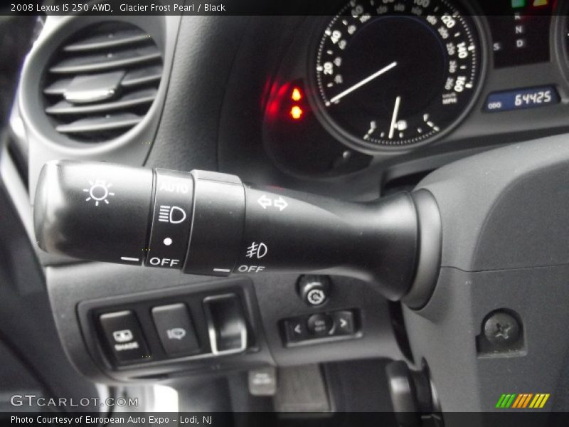 Glacier Frost Pearl / Black 2008 Lexus IS 250 AWD