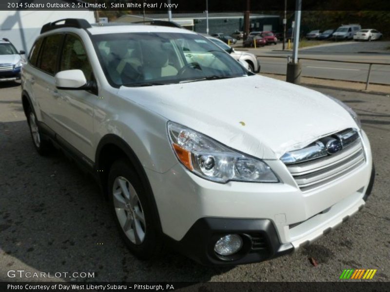 Satin White Pearl / Ivory 2014 Subaru Outback 2.5i Limited