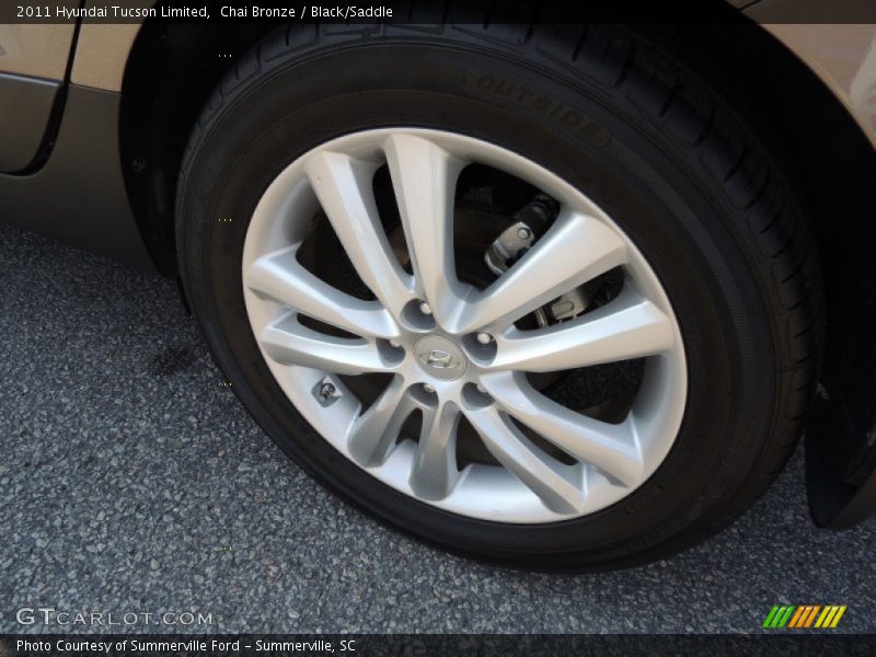Chai Bronze / Black/Saddle 2011 Hyundai Tucson Limited