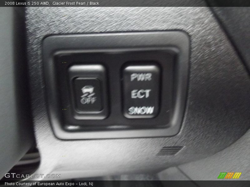 Glacier Frost Pearl / Black 2008 Lexus IS 250 AWD
