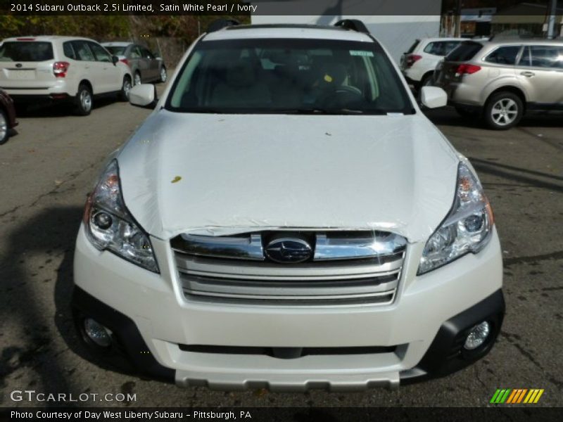 Satin White Pearl / Ivory 2014 Subaru Outback 2.5i Limited
