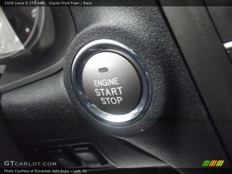 Glacier Frost Pearl / Black 2008 Lexus IS 250 AWD