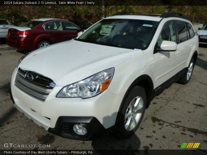 Satin White Pearl / Ivory 2014 Subaru Outback 2.5i Limited