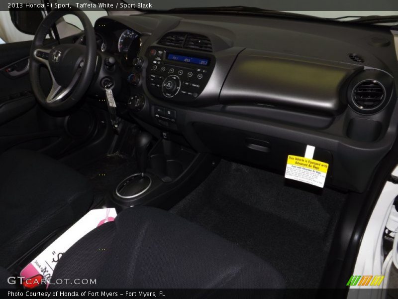 Taffeta White / Sport Black 2013 Honda Fit Sport