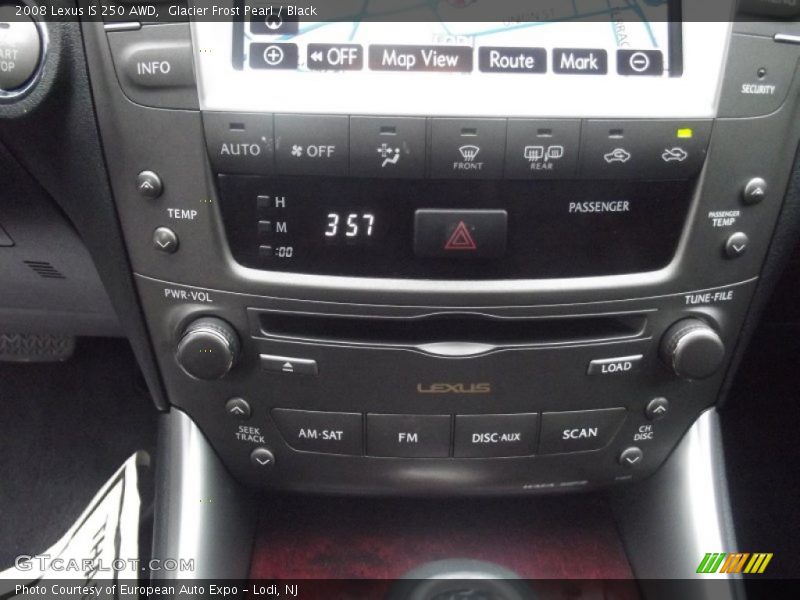 Glacier Frost Pearl / Black 2008 Lexus IS 250 AWD