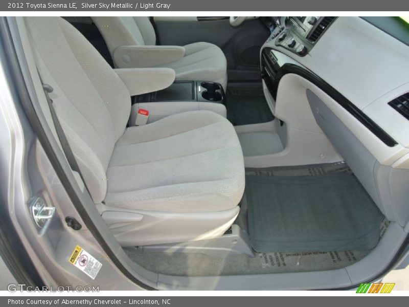 Silver Sky Metallic / Light Gray 2012 Toyota Sienna LE