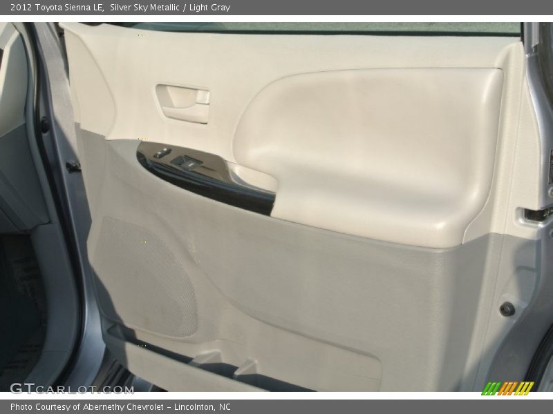 Silver Sky Metallic / Light Gray 2012 Toyota Sienna LE