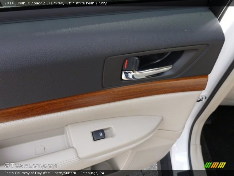Satin White Pearl / Ivory 2014 Subaru Outback 2.5i Limited