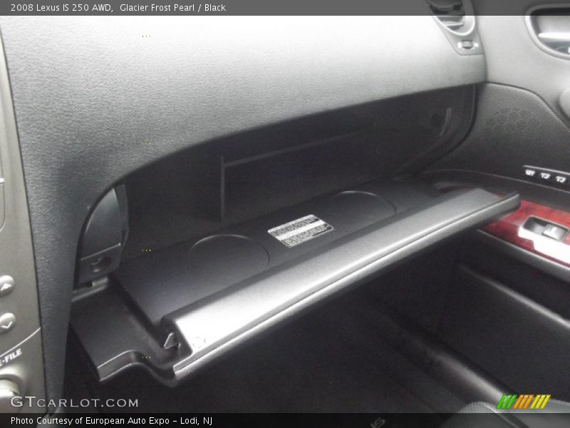 Glacier Frost Pearl / Black 2008 Lexus IS 250 AWD