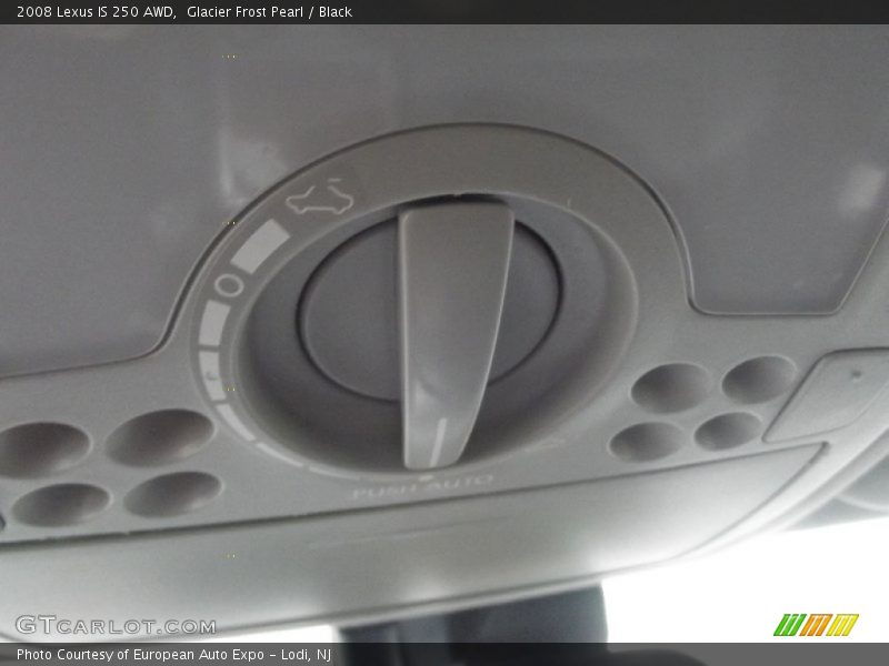 Glacier Frost Pearl / Black 2008 Lexus IS 250 AWD