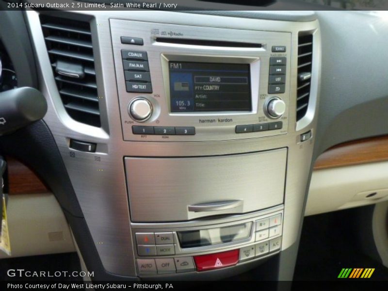Satin White Pearl / Ivory 2014 Subaru Outback 2.5i Limited