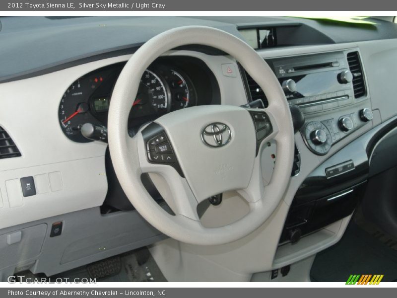 Silver Sky Metallic / Light Gray 2012 Toyota Sienna LE