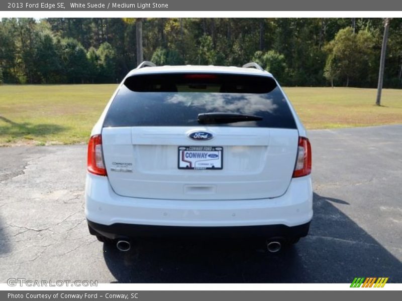 White Suede / Medium Light Stone 2013 Ford Edge SE